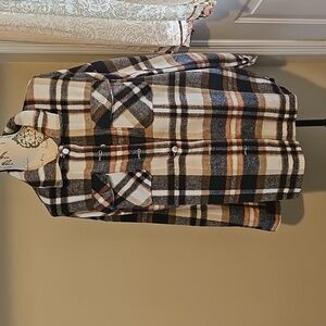 Plaid Button-Up Shacket